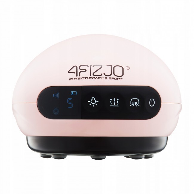 Массажная вакуумная банка 4FIZJO аккумуляторная с ИК прогревом Pink (P-5907739318701)