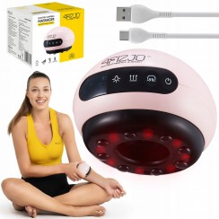Массажная вакуумная банка 4FIZJO аккумуляторная с ИК прогревом Pink (P-5907739318701)