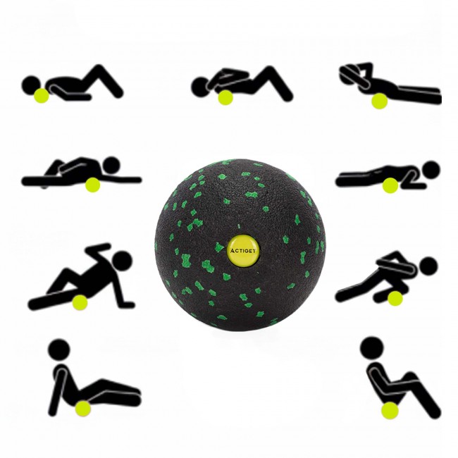 Массажный мяч Actiget EPP 8 см ACT0096 Black/Green