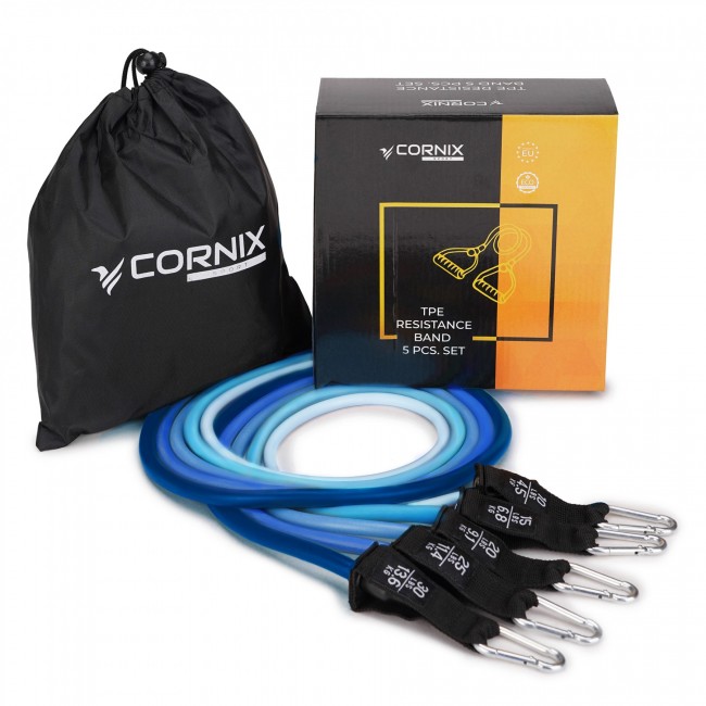 Набір трубчастих еспандерів Cornix 5 шт. 4.5-13.6 кг XR-0254
