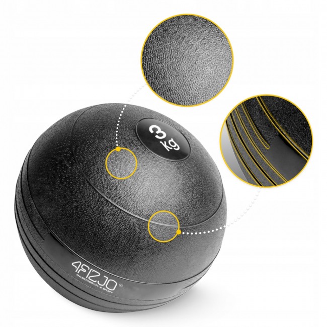 Слембол (медицинский мяч) для кроссфита 4FIZJO Slam Ball 3 кг Black (P-5907739315410)
