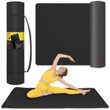 Коврик (мат) спортивный 4FIZJO TPE Gigant 200 x 125 x 2 см для йоги и фитнеса Black (P-5907739318992)