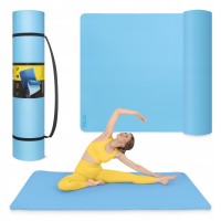 Коврик (мат) спортивный 4FIZJO TPE Gigant 200 x 125 x 2 см для йоги и фитнеса Sky Blue (P-5907739318985)