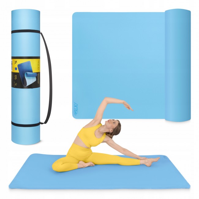 Коврик (мат) спортивный 4FIZJO TPE Gigant 200 x 125 x 2 см для йоги и фитнеса Sky Blue (P-5907739318985) Коврик (мат) спортивный 4FIZJO TPE Gigant 200 x 125 x 2 см для йоги и фитнеса Sky Blue (P-5907739318985)