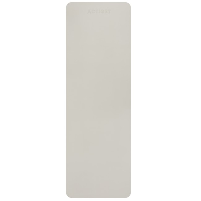Коврик спортивный Actiget TPE 183 x 61 x 0.6 см для йоги и фитнеса ACT0025 Biege/Grey