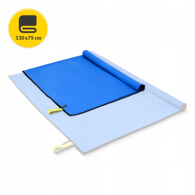Спортивний рушник 4FIZJO 130 x 75 см з мікрофібри Blue (P-5907739317254)