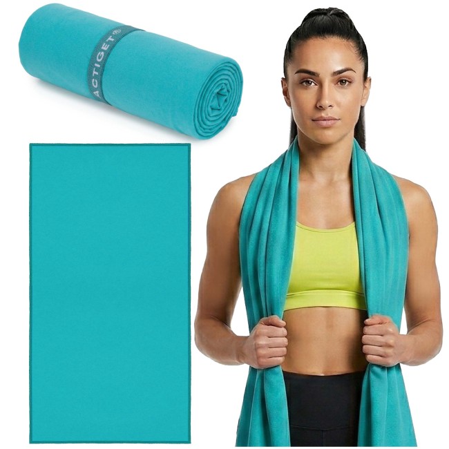 Спортивний рушник Actiget 180 x 100 см з мікрофібри ACT0195 Turquoise