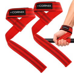 Лямки атлетичні для тяги Cornix Lifting Straps XR-0505 Red