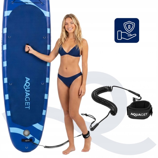 Надувная SUP доска (САП борд) Aquaget 350 см с веслом AQ0041 Blue