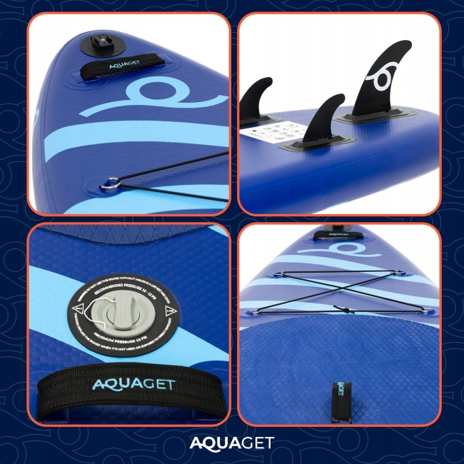 Надувная SUP доска (САП борд) Aquaget 350 см с веслом AQ0041 Blue