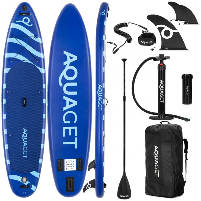 Надувная SUP доска (САП борд) Aquaget 350 см с веслом AQ0041 Blue