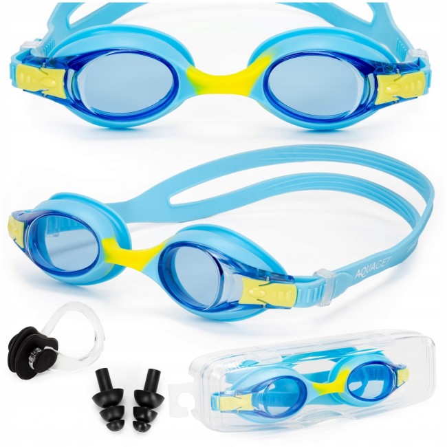 Очки для плавания Aquaget детские AQ0014 Sky Blue