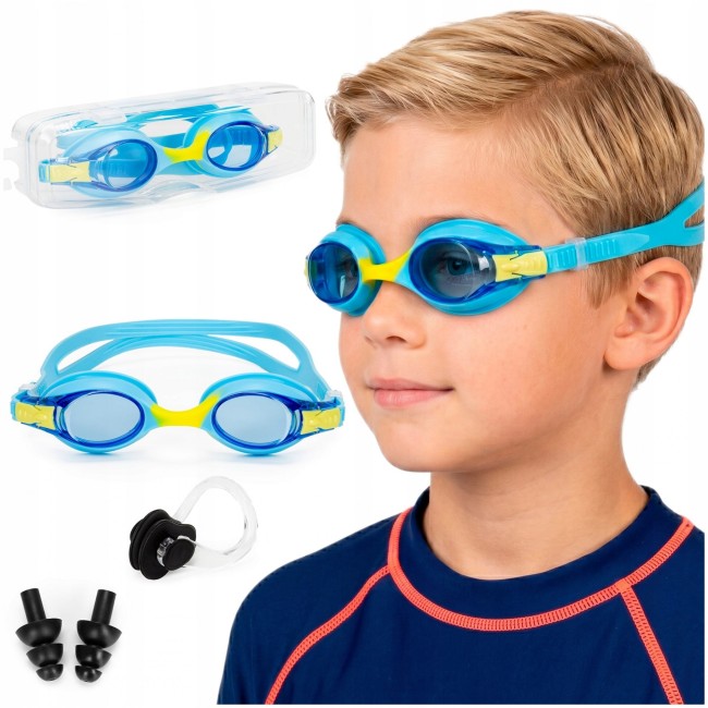 Очки для плавания Aquaget детские AQ0014 Sky Blue