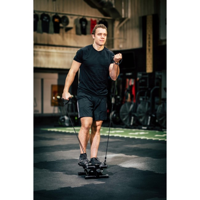 Степпер (міні-степпер) Actiget Actistep з еспандерами ACT0173 Black