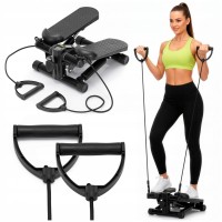 Степпер (міні-степпер) Actiget Actistep з еспандерами ACT0173 Black