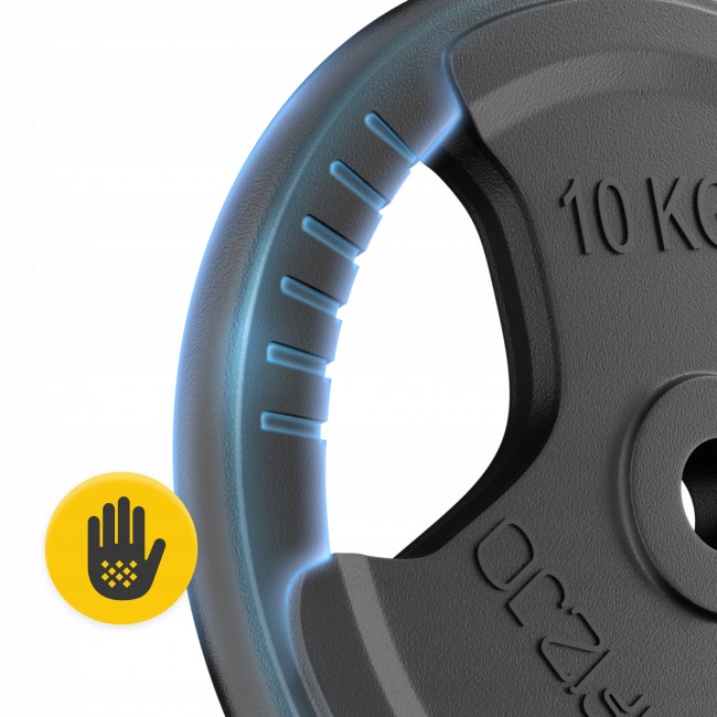 Диск металлический 4FIZJO 2 x 10 кг 26 мм Black (P-5905973401388)