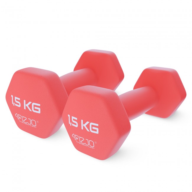 Гантелі для фітнесу вінілові 4FIZJO Classic 2 x 1.5 кг (P-5907739311962)
