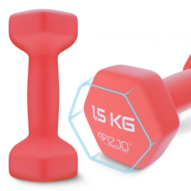 Гантелі для фітнесу вінілові 4FIZJO Classic 2 x 1.5 кг (P-5907739311962)