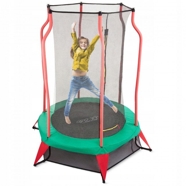 Батут дитячий для дому 4FIZJO Kids 140 см Green/Red (P-5907739319456) Батут дитячий для дому 4FIZJO Kids 140 см Green/Red (P-5907739319456)