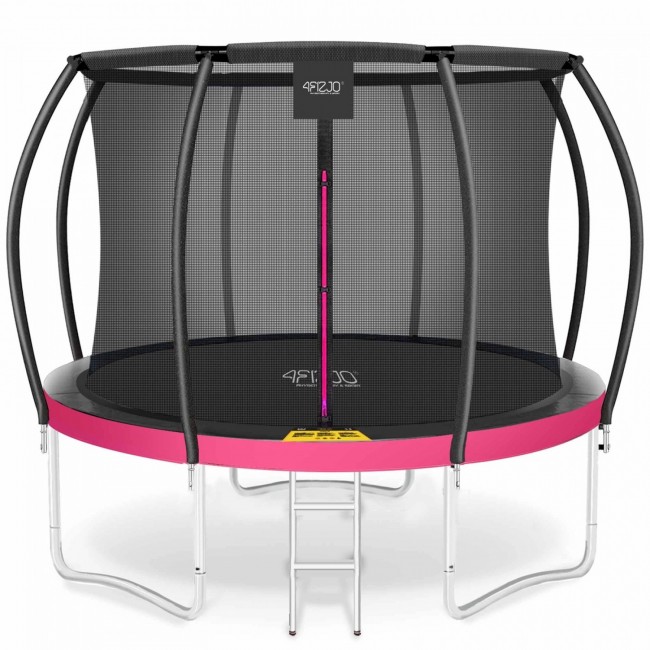 Батут с внутренней сеткой 4FIZJO PRO 10FT 312 см Black/Pink (P-5907739314604)