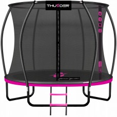 Батут із внутрішньою сіткою THUNDER Inside Ultra 8FT 255 см Black/Pink