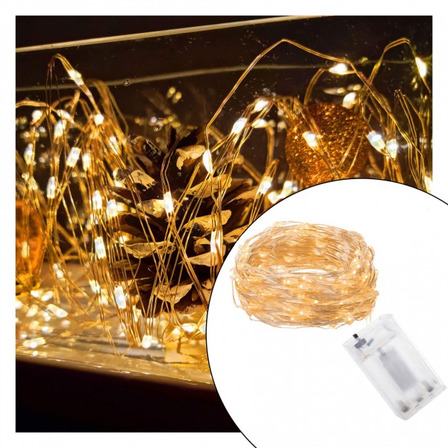 Гирлянда на батарейках Springos 2.9 м 30 LED CL0121 Warm White