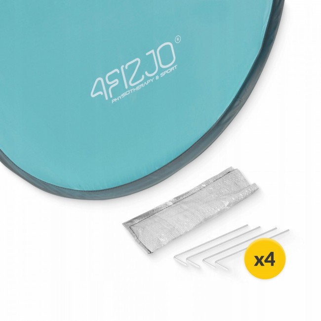 Намет пляжний 4FIZJO Pop-Up 195 x 120 см Grey/Mint, що саморозкладається (P-5905973401432)