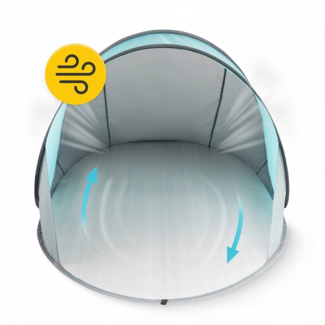 Намет пляжний 4FIZJO Pop-Up 195 x 120 см Grey/Mint, що саморозкладається (P-5905973401432)