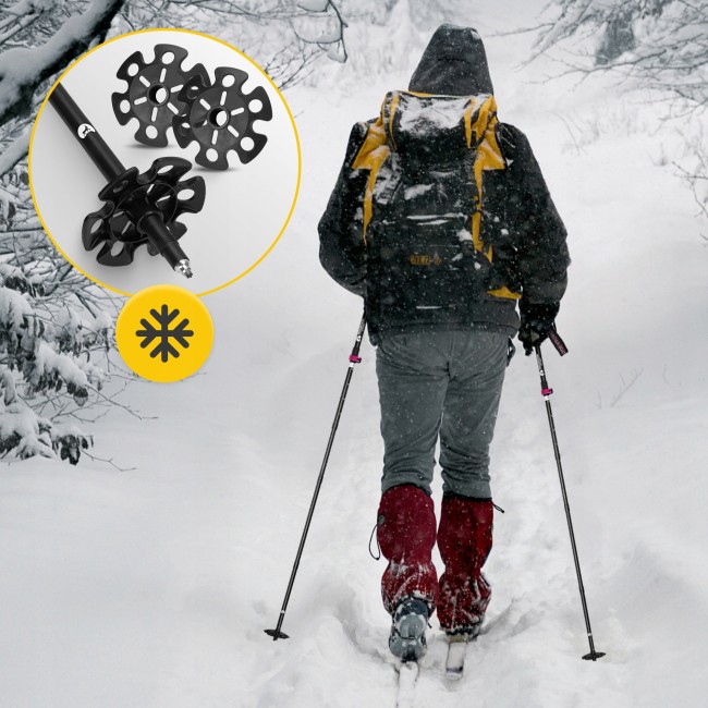 Трекінгові палиці Mountain Goat Pro+ 43-130 см Black/Pink (P-5905973404662)