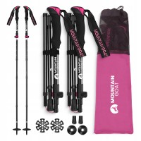 Трекинговые палки Mountain Goat Pro+ 43-130 см Black/Pink (P-5905973404662)