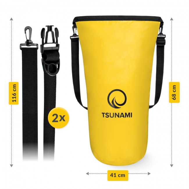 Гермомешок TSUNAMI Dry Pack 30 л водозащитный Yellow (P-5907739314086)
