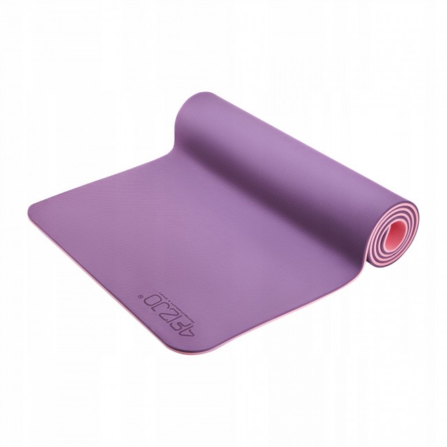 Коврик (мат) спортивный 4FIZJO TPE 180 x 60 x 0.6 см для йоги и фитнеса Violet/Pink (P-5907739316950)