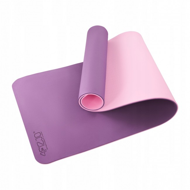 Коврик (мат) спортивный 4FIZJO TPE 180 x 60 x 0.6 см для йоги и фитнеса Violet/Pink (P-5907739316950)
