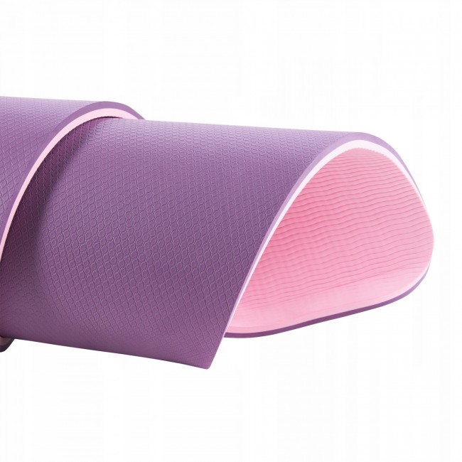 Коврик (мат) спортивный 4FIZJO TPE 180 x 60 x 0.6 см для йоги и фитнеса Violet/Pink (P-5907739316950)
