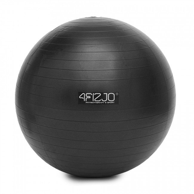 Мяч для фитнеса (фитбол) 4FIZJO 65 см Anti-Burst Black (P-5907739316349)