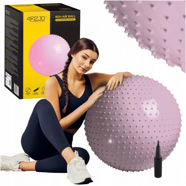 М'яч для фітнесу (фітбол) 4FIZJO 65 см масажний Anti-Burst Pink (P-5905973400220) М'яч для фітнесу (фітбол) 4FIZJO 65 см масажний Anti-Burst Pink (P-5905973400220)