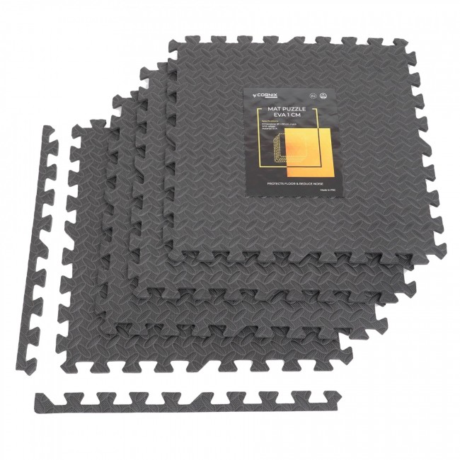Мат-пазл (ласточкин хвост) Cornix Mat Puzzle EVA 120 x 120 x 1 cм XR-0072 Black Мат-пазл (ласточкин хвост) Cornix Mat Puzzle EVA 120 x 120 x 1 cм XR-0072 Black