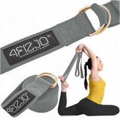 Ремень для йоги 4FIZJO 300 см Grey (P-5907739315380)