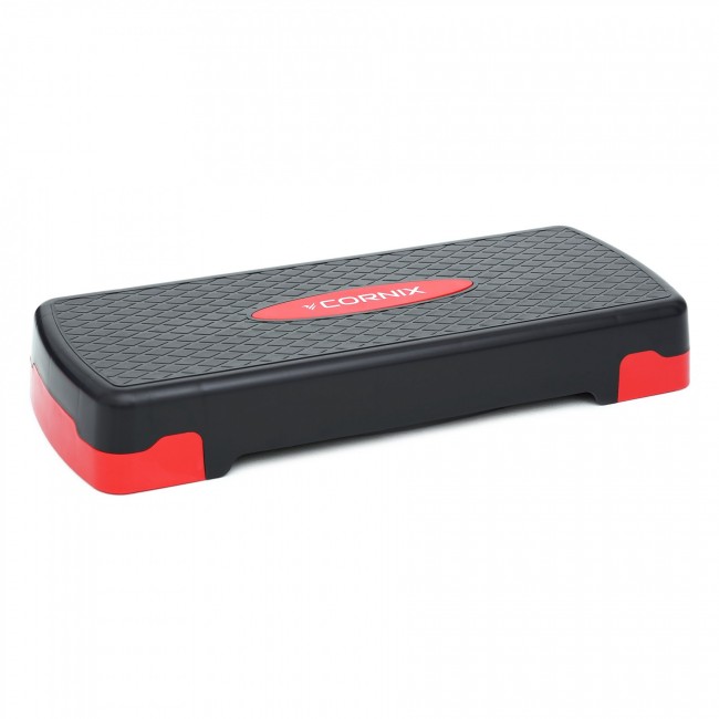 Степ-платформа 2-ступінчаста Cornix 68 х 28 х 10-15 см XR-0190 Black/Red Степ-платформа 2-ступінчаста Cornix 68 х 28 х 10-15 см XR-0190 Black/Red