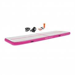 Мат надувной гимнастический 4FIZJO Air Track Mat 400 x 100 x 15 см White/Pink (P-5907739311788)