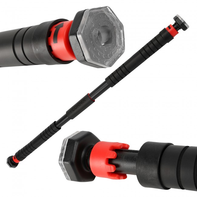Турнік розсувний Cornix 100-150 см XR-0282 Black/Red