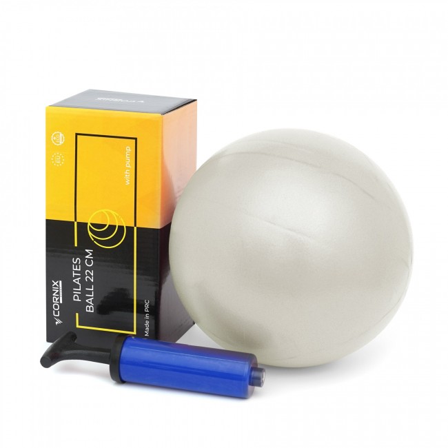 Мяч для пилатеса, йоги, реабилитации Cornix MiniGYMball 22 см XR-0227 Grey Мяч для пилатеса, йоги, реабилитации Cornix MiniGYMball 22 см XR-0227 Grey
