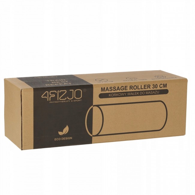 Масажний ролик 4FIZJO Cork 30 x 10 см (валик, роллер) гладкий (P-5907739319593)
