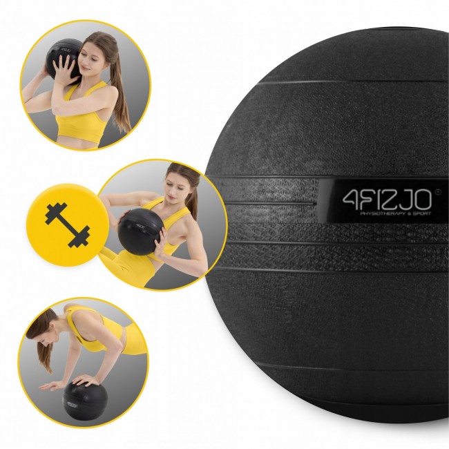 Слембол (медицинский мяч) для кроссфита 4FIZJO Slam Ball 5 кг Black (P-5907739315427)