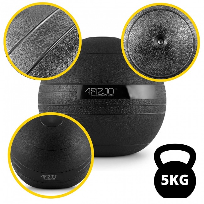 Слембол (медицинский мяч) для кроссфита 4FIZJO Slam Ball 5 кг Black (P-5907739315427)
