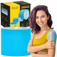 Лента кинезиологическая (кинезио тейп) 4FIZJO 7.5 см x 5 м Sky Blue (P-5907739318909)
