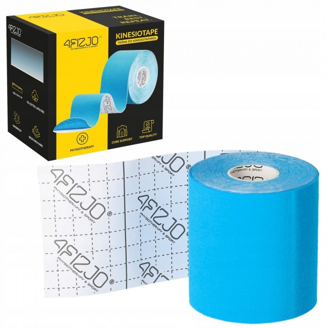 Лента кинезиологическая (кинезио тейп) 4FIZJO 7.5 см x 5 м Sky Blue (P-5907739318909)