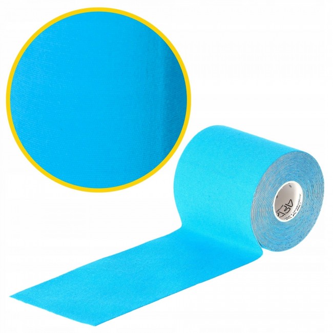 Лента кинезиологическая (кинезио тейп) 4FIZJO 7.5 см x 5 м Sky Blue (P-5907739318909)