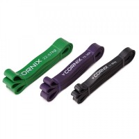 Резинка для підтягування та спорту Cornix Power Band 11-57 кг набір 3 шт XR-0089