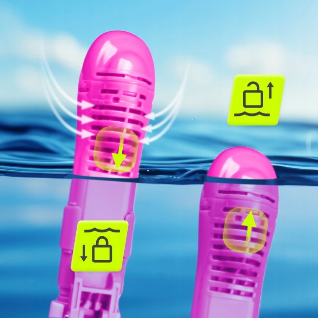 Маска для снорклінгу TSUNAMI Shark повнолицева, дитяча Pink (P-5905973405430)